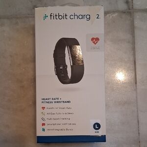 Fitbit Charge 2 Black Fitness Wristband Large